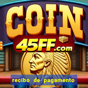 recibo de pagamento word editável